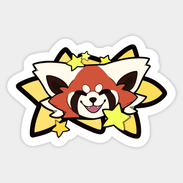 Star Panda Sticker by Shlimaz